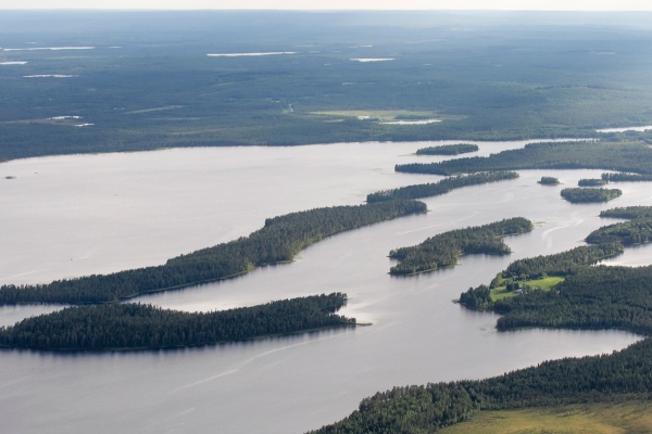 Näihin Pesiöjärven saariin Metsähallitus suunnittelee hakkuita. Kuva: Hannu Huttu
